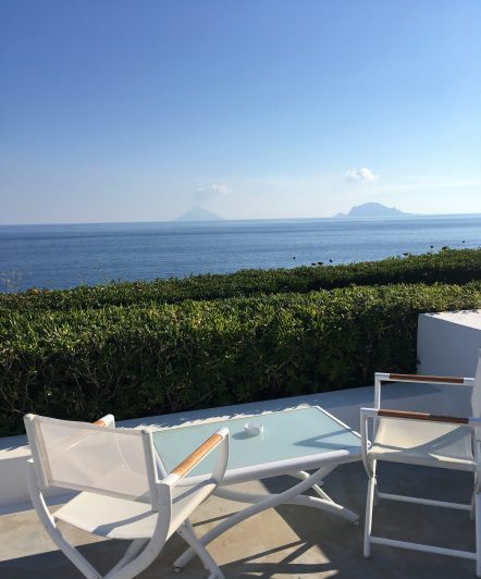 Stromboli as seen from Capofaro, Salina