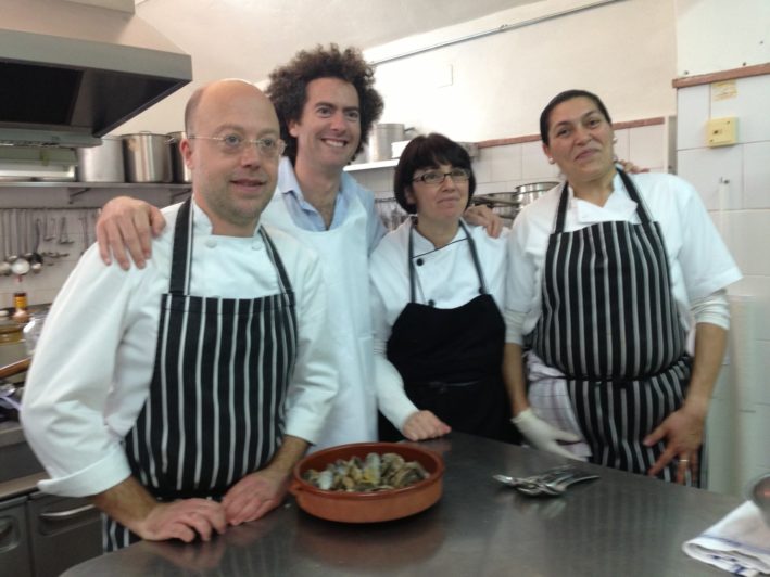 Seville hacienda kitchen staff