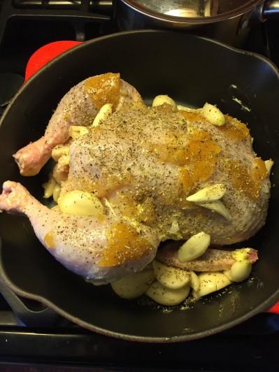 Chicken with 40 cloves of garlic